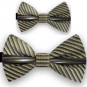 Papioane tata fiu, verde militar, imprimeu zig zag